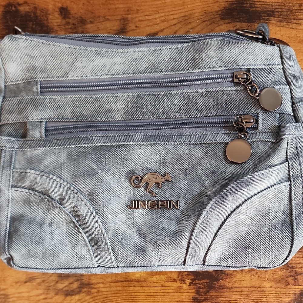 Gray Women's Or Man's Bag Firm Price Is 20 OBO